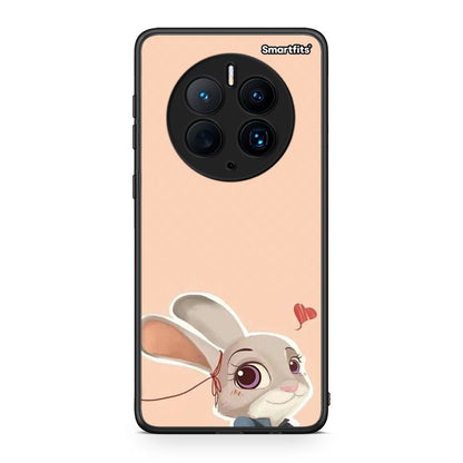 Θήκη Huawei Mate 50 Pro Nick Wilde And Judy Hopps Love 2 από τη Smartfits με σχέδιο στο πίσω μέρος και μαύρο περίβλημα | Huawei Mate 50 Pro Nick Wilde And Judy Hopps Love 2 Case with Colorful Back and Black Bezels