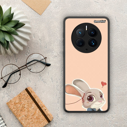 Θήκη Huawei Mate 50 Pro Nick Wilde And Judy Hopps Love 2 από τη Smartfits με σχέδιο στο πίσω μέρος και μαύρο περίβλημα | Huawei Mate 50 Pro Nick Wilde And Judy Hopps Love 2 Case with Colorful Back and Black Bezels