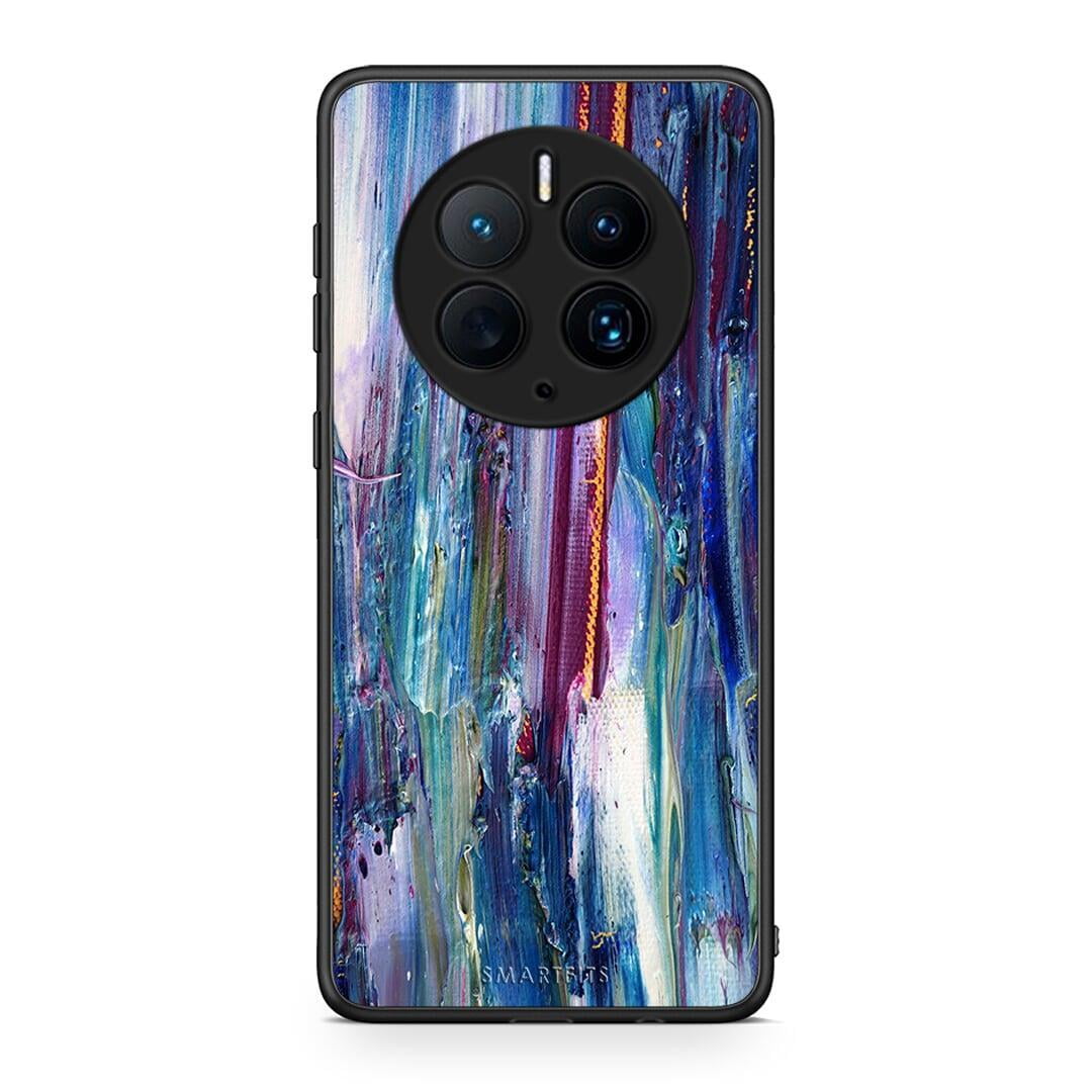 Θήκη Huawei Mate 50 Pro Paint Winter από τη Smartfits με σχέδιο στο πίσω μέρος και μαύρο περίβλημα | Huawei Mate 50 Pro Paint Winter Case with Colorful Back and Black Bezels