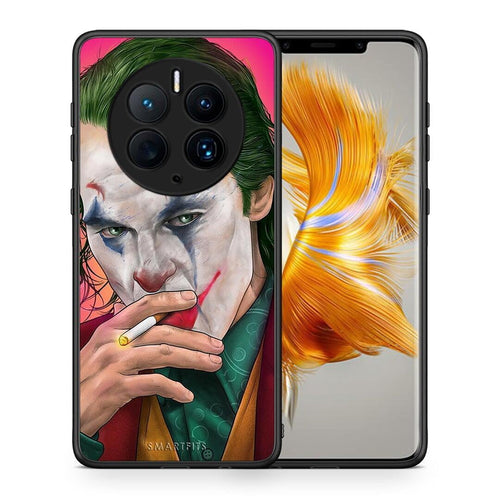 Θήκη Huawei Mate 50 Pro PopArt JokesOnU από τη Smartfits με σχέδιο στο πίσω μέρος και μαύρο περίβλημα | Huawei Mate 50 Pro PopArt JokesOnU Case with Colorful Back and Black Bezels
