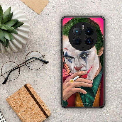 Θήκη Huawei Mate 50 Pro PopArt JokesOnU από τη Smartfits με σχέδιο στο πίσω μέρος και μαύρο περίβλημα | Huawei Mate 50 Pro PopArt JokesOnU Case with Colorful Back and Black Bezels