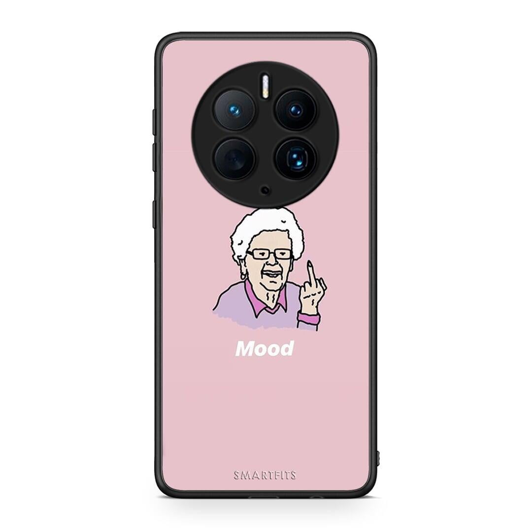 Θήκη Huawei Mate 50 Pro PopArt Mood από τη Smartfits με σχέδιο στο πίσω μέρος και μαύρο περίβλημα | Huawei Mate 50 Pro PopArt Mood Case with Colorful Back and Black Bezels