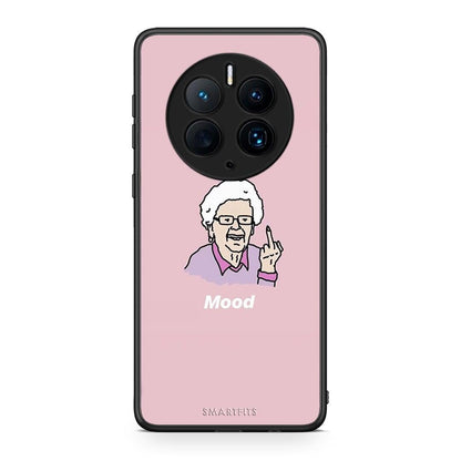 Θήκη Huawei Mate 50 Pro PopArt Mood από τη Smartfits με σχέδιο στο πίσω μέρος και μαύρο περίβλημα | Huawei Mate 50 Pro PopArt Mood Case with Colorful Back and Black Bezels