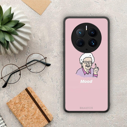 Θήκη Huawei Mate 50 Pro PopArt Mood από τη Smartfits με σχέδιο στο πίσω μέρος και μαύρο περίβλημα | Huawei Mate 50 Pro PopArt Mood Case with Colorful Back and Black Bezels