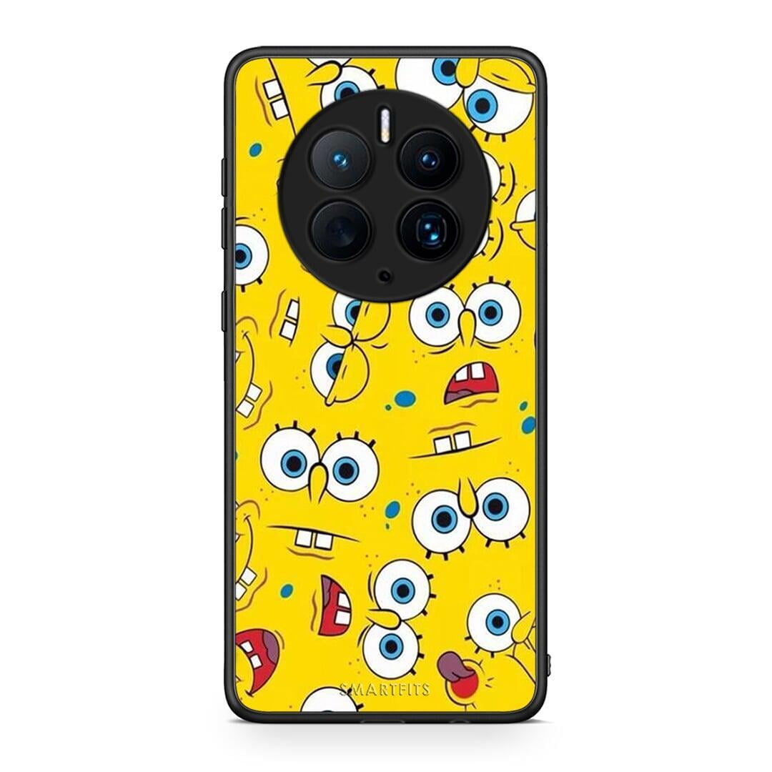 Θήκη Huawei Mate 50 Pro PopArt Sponge από τη Smartfits με σχέδιο στο πίσω μέρος και μαύρο περίβλημα | Huawei Mate 50 Pro PopArt Sponge Case with Colorful Back and Black Bezels