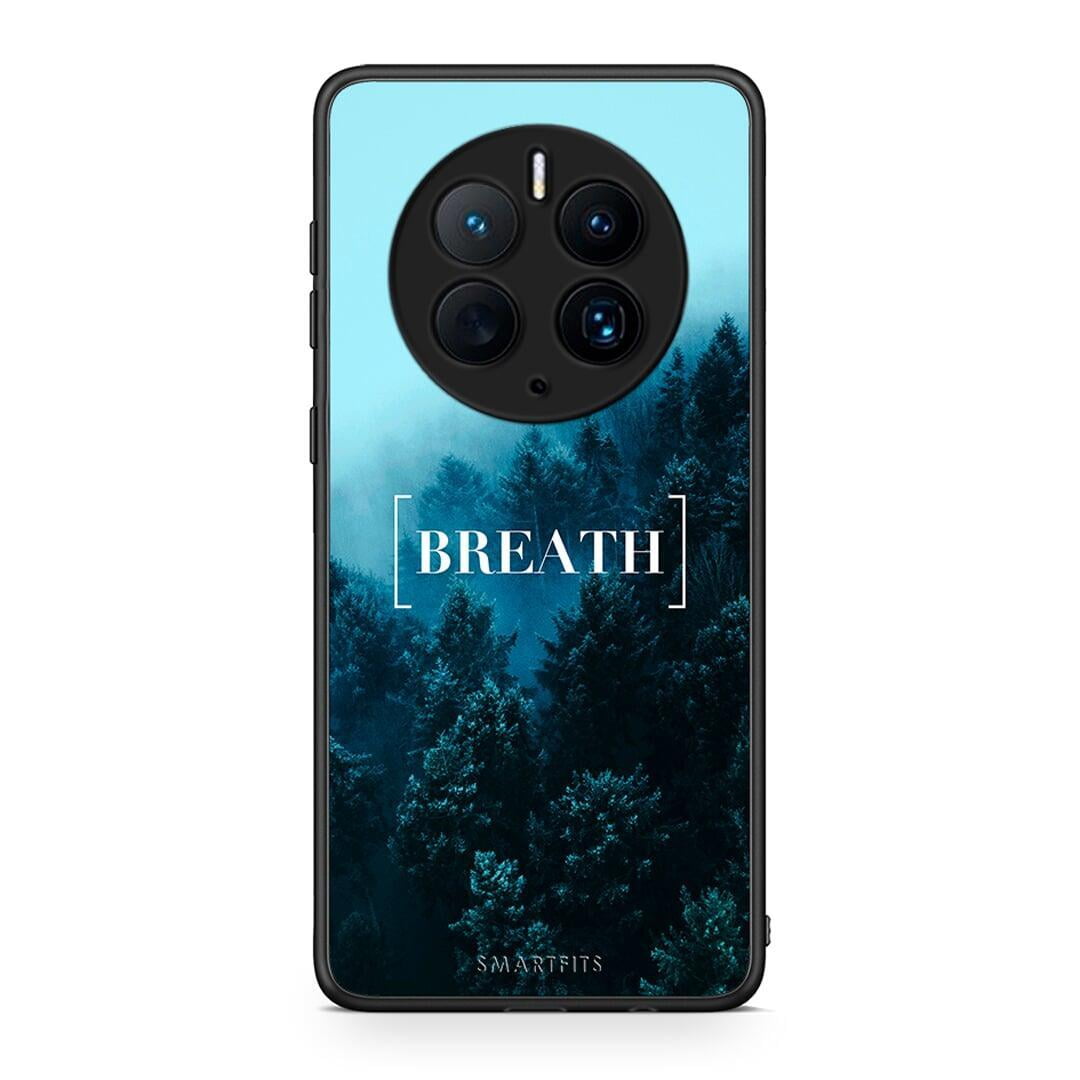 Θήκη Huawei Mate 50 Pro Quote Breath από τη Smartfits με σχέδιο στο πίσω μέρος και μαύρο περίβλημα | Huawei Mate 50 Pro Quote Breath Case with Colorful Back and Black Bezels