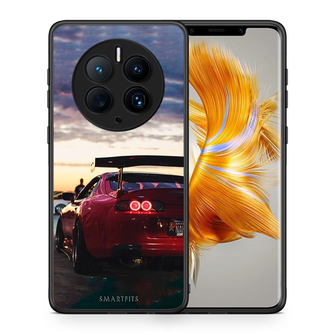 Θήκη Huawei Mate 50 Pro Racing Supra από τη Smartfits με σχέδιο στο πίσω μέρος και μαύρο περίβλημα | Huawei Mate 50 Pro Racing Supra Case with Colorful Back and Black Bezels