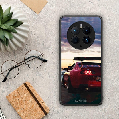 Θήκη Huawei Mate 50 Pro Racing Supra από τη Smartfits με σχέδιο στο πίσω μέρος και μαύρο περίβλημα | Huawei Mate 50 Pro Racing Supra Case with Colorful Back and Black Bezels