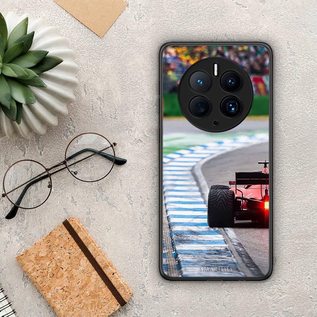 Θήκη Huawei Mate 50 Pro Racing Vibes από τη Smartfits με σχέδιο στο πίσω μέρος και μαύρο περίβλημα | Huawei Mate 50 Pro Racing Vibes Case with Colorful Back and Black Bezels