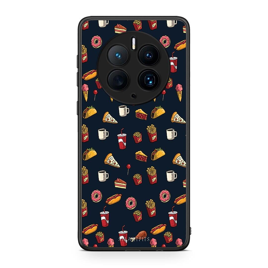 Θήκη Huawei Mate 50 Pro Random Hungry από τη Smartfits με σχέδιο στο πίσω μέρος και μαύρο περίβλημα | Huawei Mate 50 Pro Random Hungry Case with Colorful Back and Black Bezels