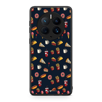 Θήκη Huawei Mate 50 Pro Random Hungry από τη Smartfits με σχέδιο στο πίσω μέρος και μαύρο περίβλημα | Huawei Mate 50 Pro Random Hungry Case with Colorful Back and Black Bezels