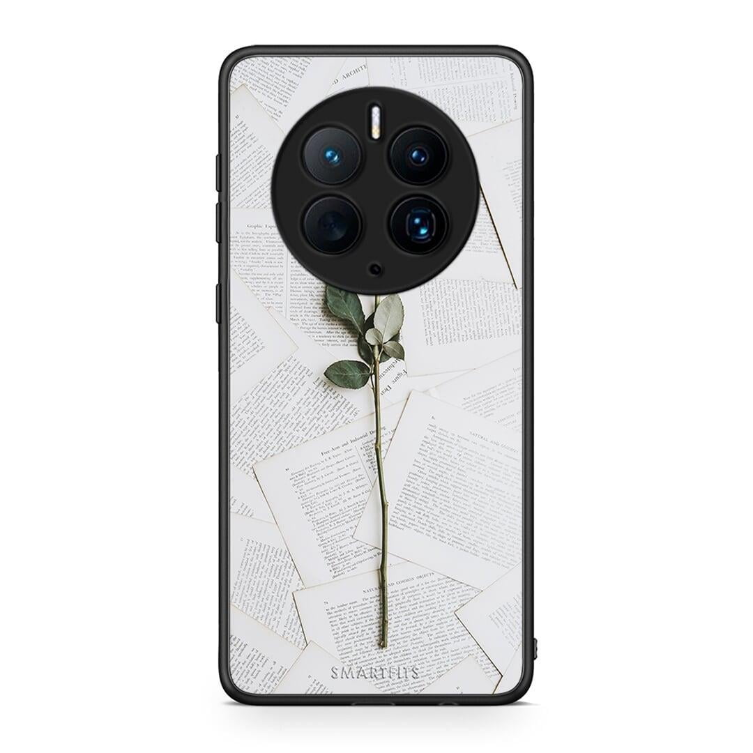 Θήκη Huawei Mate 50 Pro Red Rose από τη Smartfits με σχέδιο στο πίσω μέρος και μαύρο περίβλημα | Huawei Mate 50 Pro Red Rose Case with Colorful Back and Black Bezels