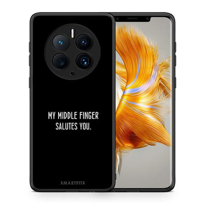 Θήκη Huawei Mate 50 Pro Salute από τη Smartfits με σχέδιο στο πίσω μέρος και μαύρο περίβλημα | Huawei Mate 50 Pro Salute Case with Colorful Back and Black Bezels