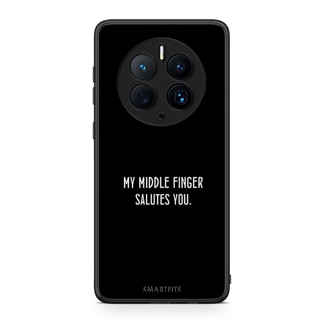 Θήκη Huawei Mate 50 Pro Salute από τη Smartfits με σχέδιο στο πίσω μέρος και μαύρο περίβλημα | Huawei Mate 50 Pro Salute Case with Colorful Back and Black Bezels