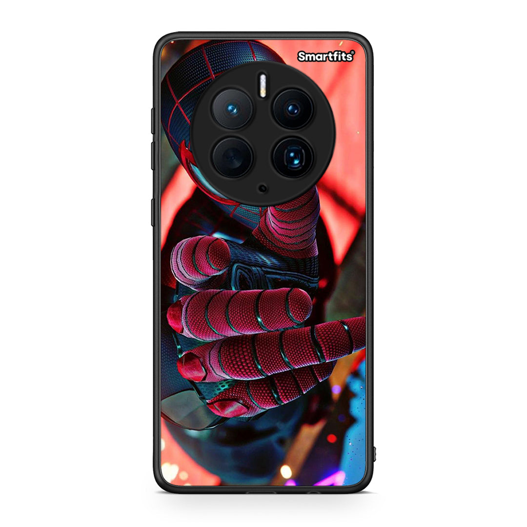 Θήκη Huawei Mate 50 Pro Spider Hand από τη Smartfits με σχέδιο στο πίσω μέρος και μαύρο περίβλημα | Huawei Mate 50 Pro Spider Hand Case with Colorful Back and Black Bezels