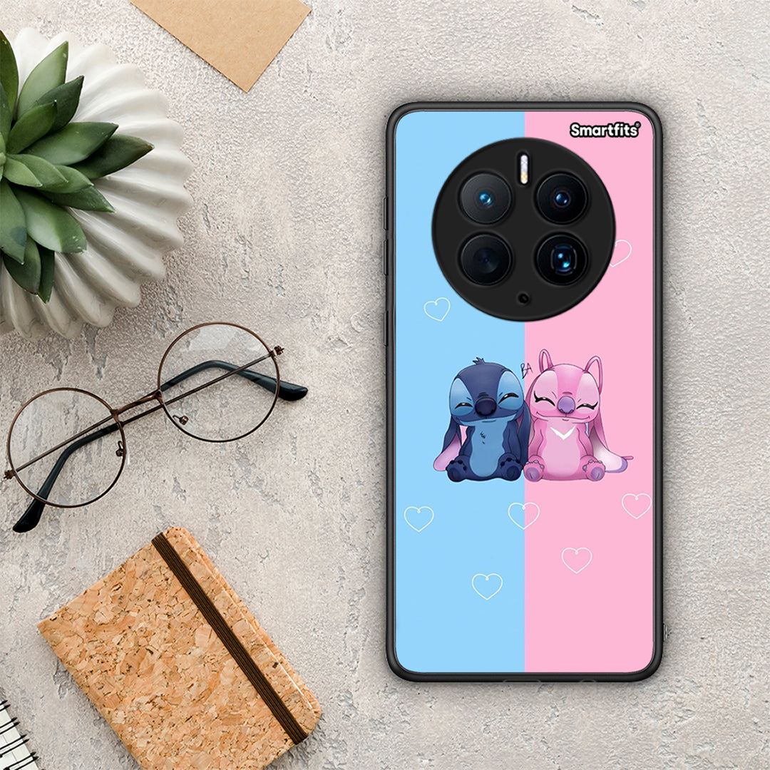 Θήκη Huawei Mate 50 Pro Stitch And Angel από τη Smartfits με σχέδιο στο πίσω μέρος και μαύρο περίβλημα | Huawei Mate 50 Pro Stitch And Angel Case with Colorful Back and Black Bezels