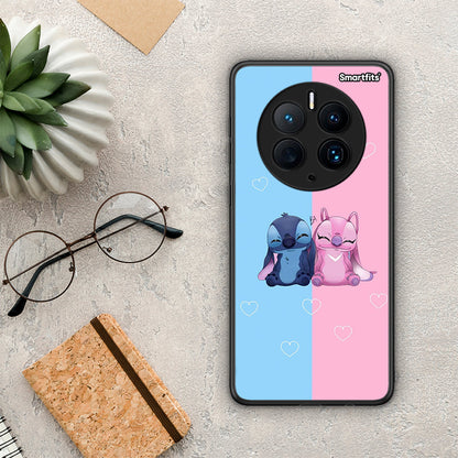 Θήκη Huawei Mate 50 Pro Stitch And Angel από τη Smartfits με σχέδιο στο πίσω μέρος και μαύρο περίβλημα | Huawei Mate 50 Pro Stitch And Angel Case with Colorful Back and Black Bezels