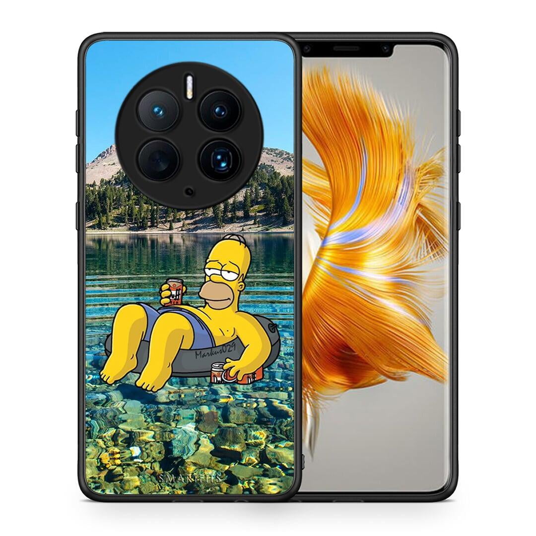 Θήκη Huawei Mate 50 Pro Summer Happiness από τη Smartfits με σχέδιο στο πίσω μέρος και μαύρο περίβλημα | Huawei Mate 50 Pro Summer Happiness Case with Colorful Back and Black Bezels