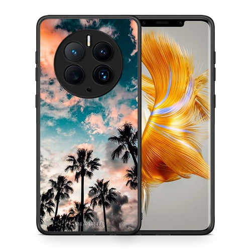 Θήκη Huawei Mate 50 Pro Summer Sky από τη Smartfits με σχέδιο στο πίσω μέρος και μαύρο περίβλημα | Huawei Mate 50 Pro Summer Sky Case with Colorful Back and Black Bezels