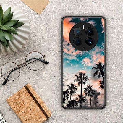 Θήκη Huawei Mate 50 Pro Summer Sky από τη Smartfits με σχέδιο στο πίσω μέρος και μαύρο περίβλημα | Huawei Mate 50 Pro Summer Sky Case with Colorful Back and Black Bezels