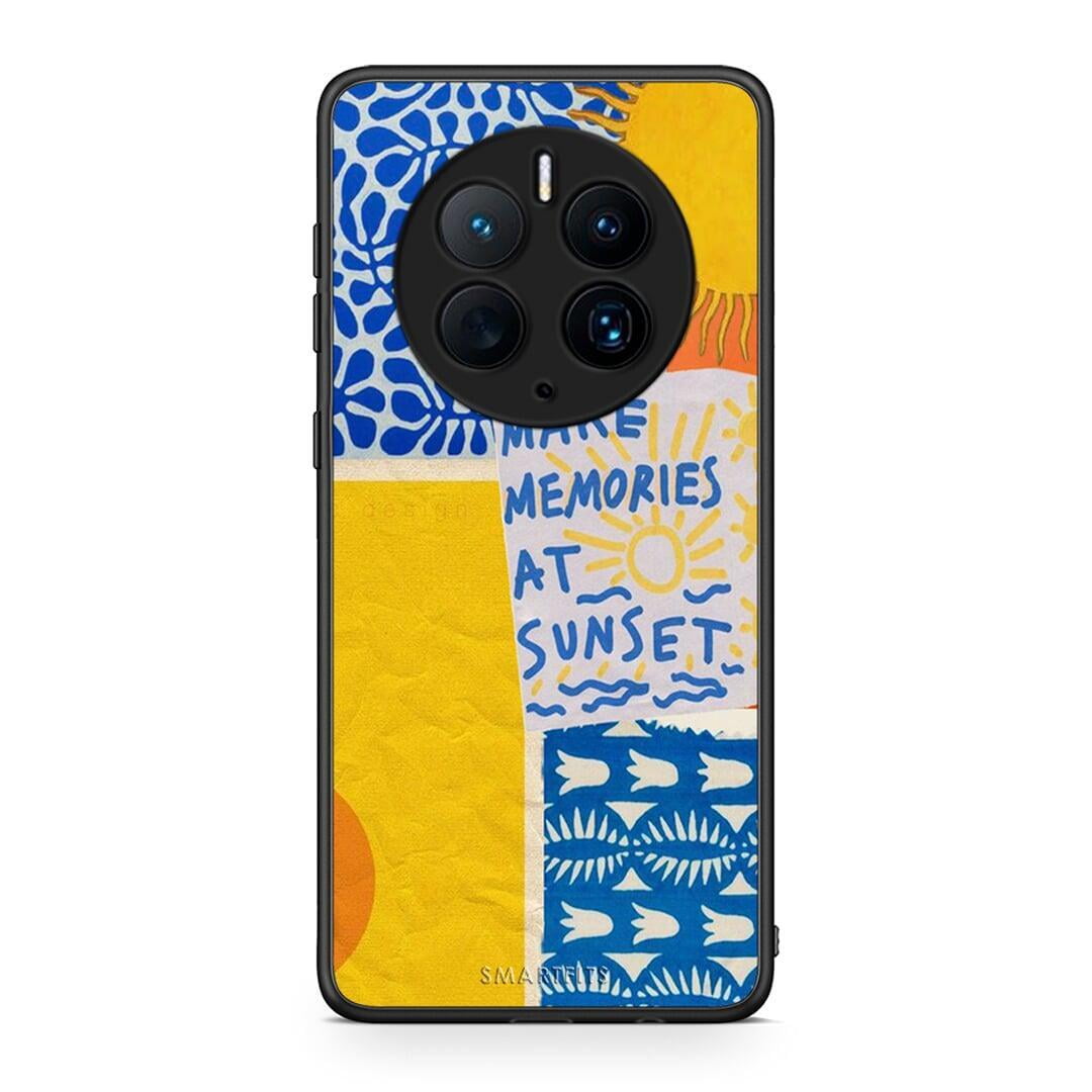 Θήκη Huawei Mate 50 Pro Sunset Memories από τη Smartfits με σχέδιο στο πίσω μέρος και μαύρο περίβλημα | Huawei Mate 50 Pro Sunset Memories Case with Colorful Back and Black Bezels