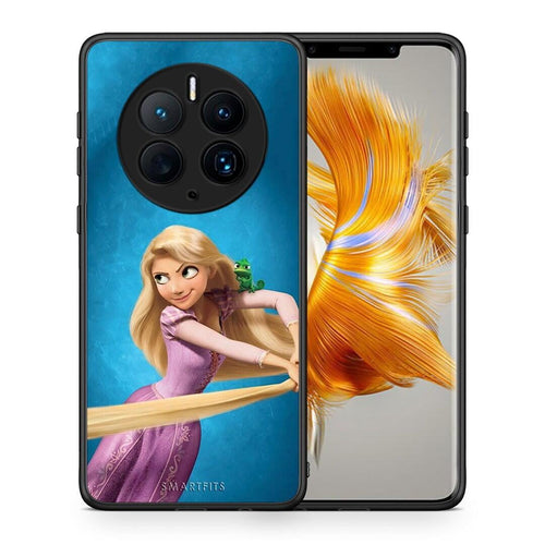 Θήκη Huawei Mate 50 Pro Tangled 2 από τη Smartfits με σχέδιο στο πίσω μέρος και μαύρο περίβλημα | Huawei Mate 50 Pro Tangled 2 Case with Colorful Back and Black Bezels