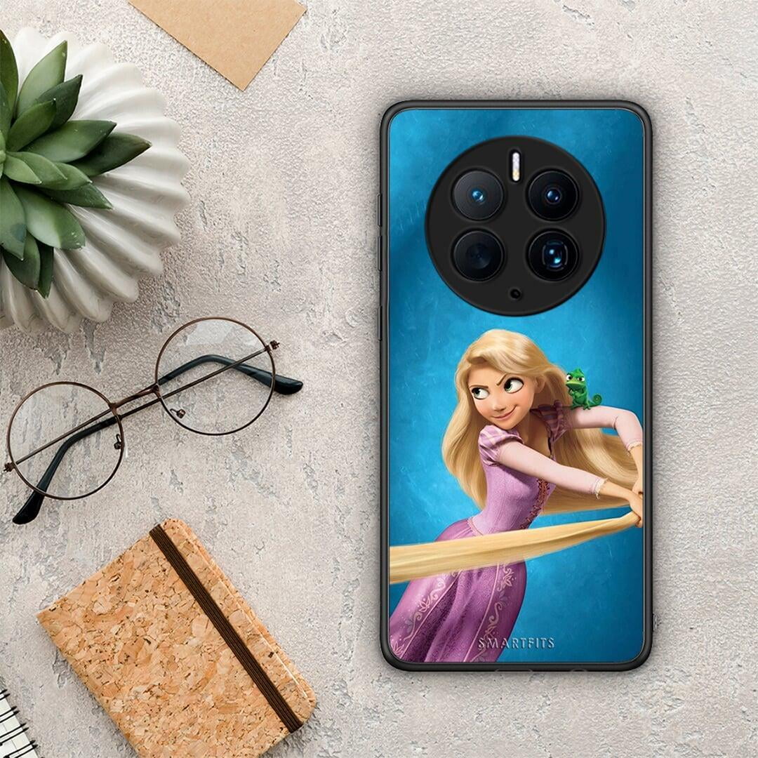 Θήκη Huawei Mate 50 Pro Tangled 2 από τη Smartfits με σχέδιο στο πίσω μέρος και μαύρο περίβλημα | Huawei Mate 50 Pro Tangled 2 Case with Colorful Back and Black Bezels