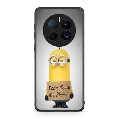 Θήκη Huawei Mate 50 Pro Text Minion από τη Smartfits με σχέδιο στο πίσω μέρος και μαύρο περίβλημα | Huawei Mate 50 Pro Text Minion Case with Colorful Back and Black Bezels