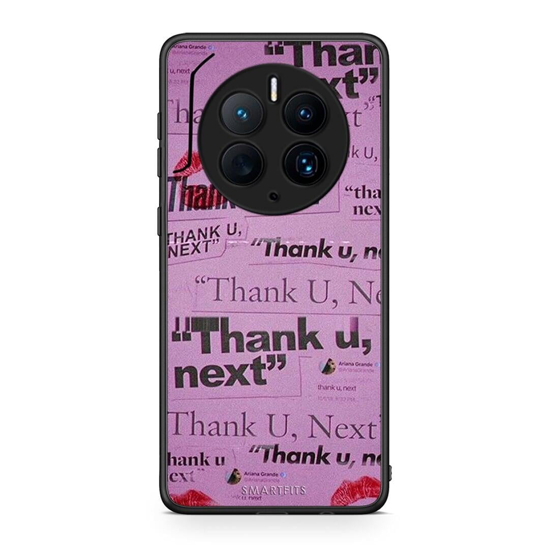 Θήκη Huawei Mate 50 Pro Thank You Next από τη Smartfits με σχέδιο στο πίσω μέρος και μαύρο περίβλημα | Huawei Mate 50 Pro Thank You Next Case with Colorful Back and Black Bezels