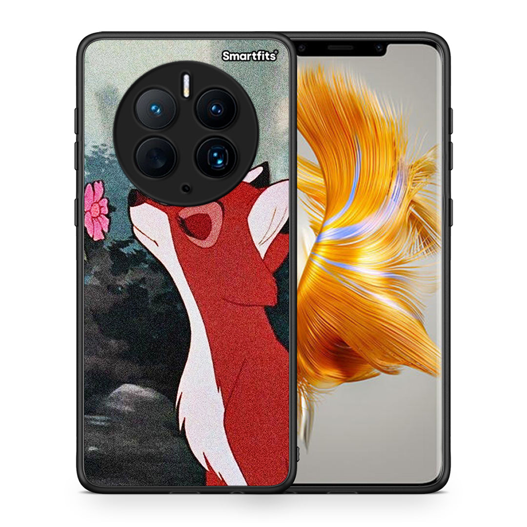 Θήκη Huawei Mate 50 Pro Tod And Vixey Love 2 από τη Smartfits με σχέδιο στο πίσω μέρος και μαύρο περίβλημα | Huawei Mate 50 Pro Tod And Vixey Love 2 Case with Colorful Back and Black Bezels