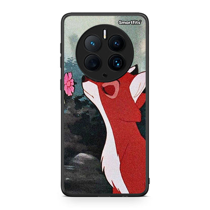 Θήκη Huawei Mate 50 Pro Tod And Vixey Love 2 από τη Smartfits με σχέδιο στο πίσω μέρος και μαύρο περίβλημα | Huawei Mate 50 Pro Tod And Vixey Love 2 Case with Colorful Back and Black Bezels