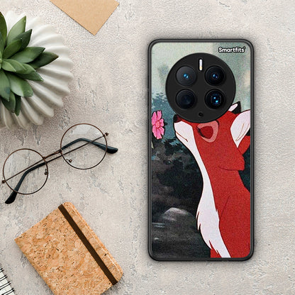 Θήκη Huawei Mate 50 Pro Tod And Vixey Love 2 από τη Smartfits με σχέδιο στο πίσω μέρος και μαύρο περίβλημα | Huawei Mate 50 Pro Tod And Vixey Love 2 Case with Colorful Back and Black Bezels