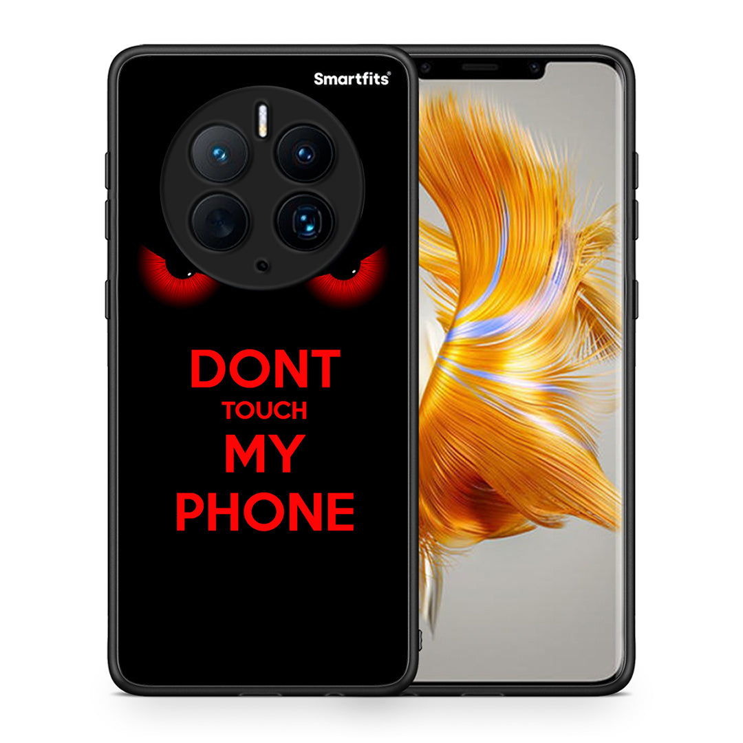 Θήκη Huawei Mate 50 Pro Touch My Phone από τη Smartfits με σχέδιο στο πίσω μέρος και μαύρο περίβλημα | Huawei Mate 50 Pro Touch My Phone Case with Colorful Back and Black Bezels