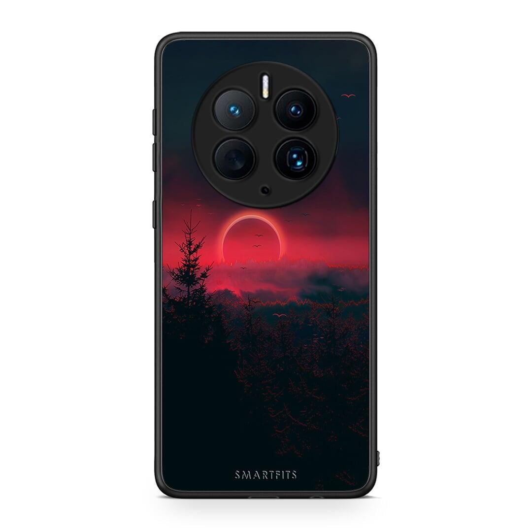 Θήκη Huawei Mate 50 Pro Tropic Sunset από τη Smartfits με σχέδιο στο πίσω μέρος και μαύρο περίβλημα | Huawei Mate 50 Pro Tropic Sunset Case with Colorful Back and Black Bezels
