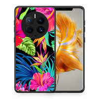 Thumbnail for Θήκη Huawei Mate 50 Pro Tropical Flowers από τη Smartfits με σχέδιο στο πίσω μέρος και μαύρο περίβλημα | Huawei Mate 50 Pro Tropical Flowers Case with Colorful Back and Black Bezels