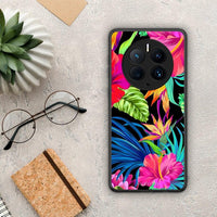 Thumbnail for Θήκη Huawei Mate 50 Pro Tropical Flowers από τη Smartfits με σχέδιο στο πίσω μέρος και μαύρο περίβλημα | Huawei Mate 50 Pro Tropical Flowers Case with Colorful Back and Black Bezels