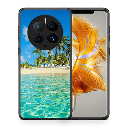 Θήκη Huawei Mate 50 Pro Tropical Vibes από τη Smartfits με σχέδιο στο πίσω μέρος και μαύρο περίβλημα | Huawei Mate 50 Pro Tropical Vibes Case with Colorful Back and Black Bezels