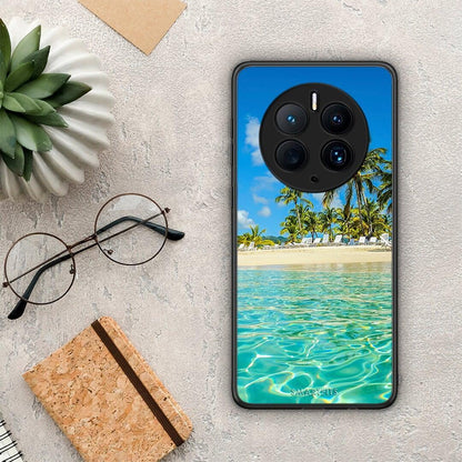 Θήκη Huawei Mate 50 Pro Tropical Vibes από τη Smartfits με σχέδιο στο πίσω μέρος και μαύρο περίβλημα | Huawei Mate 50 Pro Tropical Vibes Case with Colorful Back and Black Bezels