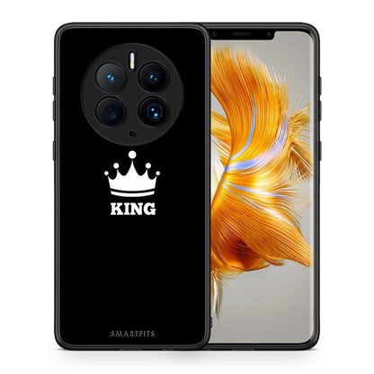 Θήκη Huawei Mate 50 Pro Valentine King από τη Smartfits με σχέδιο στο πίσω μέρος και μαύρο περίβλημα | Huawei Mate 50 Pro Valentine King Case with Colorful Back and Black Bezels