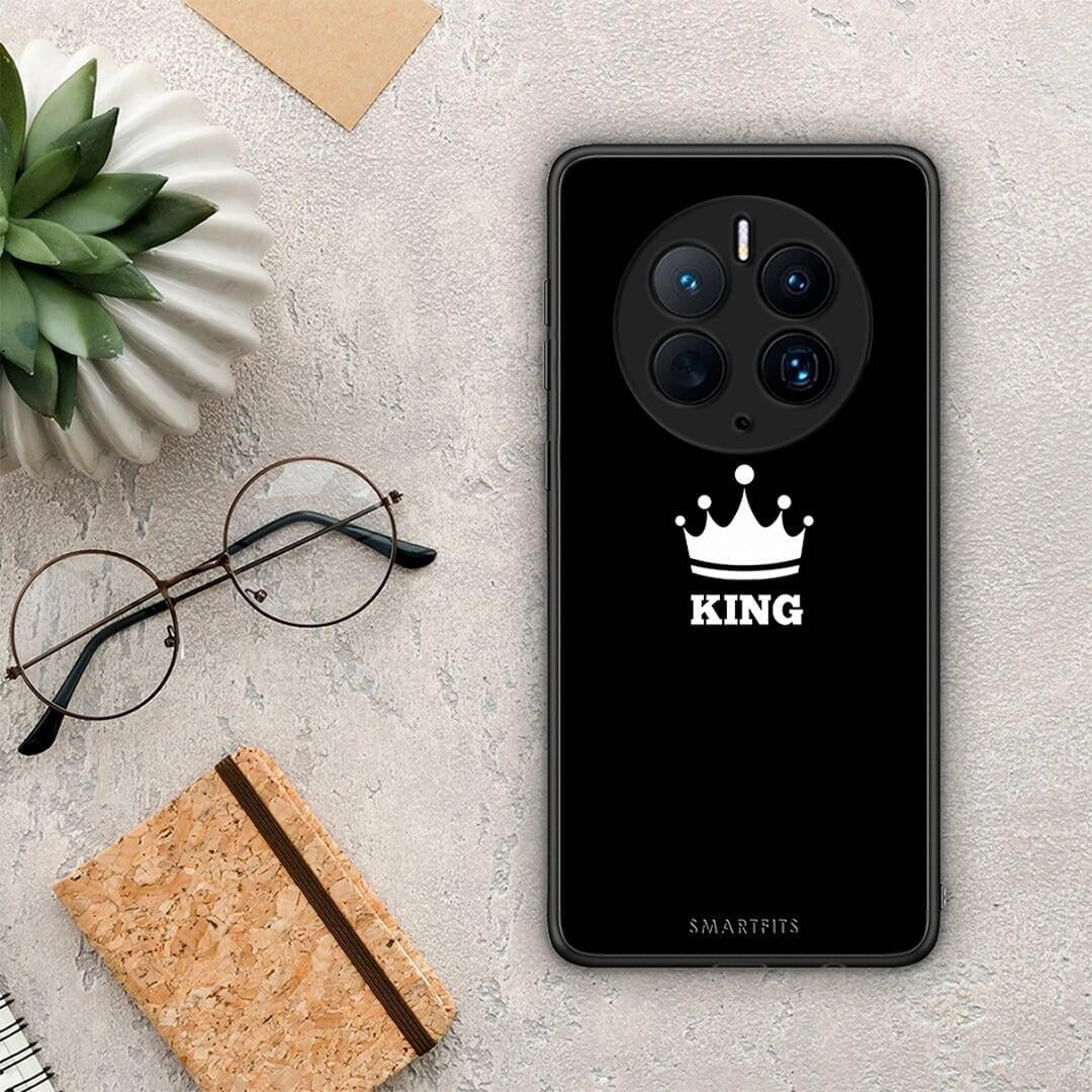 Θήκη Huawei Mate 50 Pro Valentine King από τη Smartfits με σχέδιο στο πίσω μέρος και μαύρο περίβλημα | Huawei Mate 50 Pro Valentine King Case with Colorful Back and Black Bezels