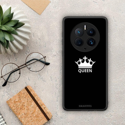 Θήκη Huawei Mate 50 Pro Valentine Queen από τη Smartfits με σχέδιο στο πίσω μέρος και μαύρο περίβλημα | Huawei Mate 50 Pro Valentine Queen Case with Colorful Back and Black Bezels