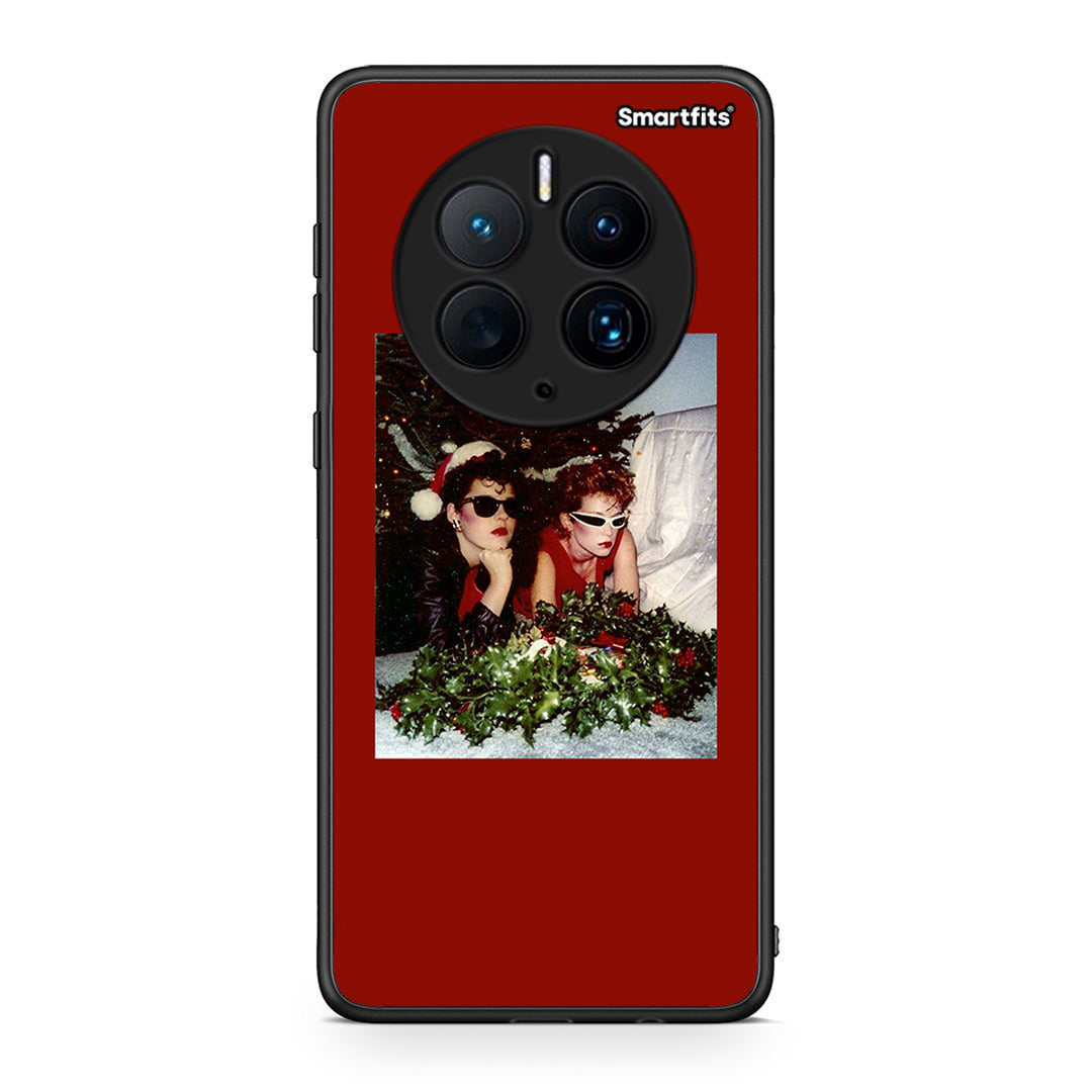 Θήκη Huawei Mate 50 Pro Waiting For Xmas από τη Smartfits με σχέδιο στο πίσω μέρος και μαύρο περίβλημα | Huawei Mate 50 Pro Waiting For Xmas Case with Colorful Back and Black Bezels