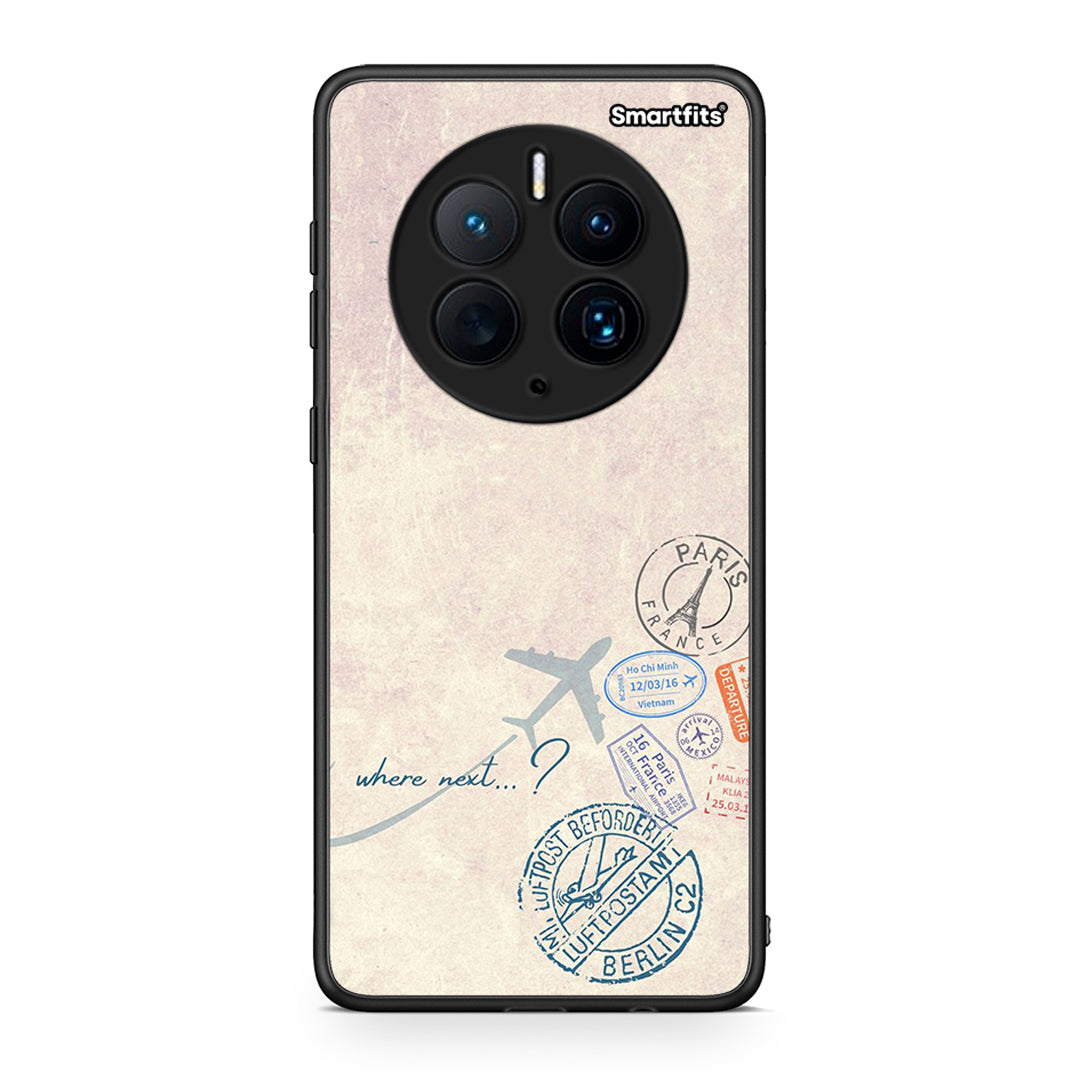 Θήκη Huawei Mate 50 Pro Where Next από τη Smartfits με σχέδιο στο πίσω μέρος και μαύρο περίβλημα | Huawei Mate 50 Pro Where Next Case with Colorful Back and Black Bezels