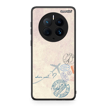 Θήκη Huawei Mate 50 Pro Where Next από τη Smartfits με σχέδιο στο πίσω μέρος και μαύρο περίβλημα | Huawei Mate 50 Pro Where Next Case with Colorful Back and Black Bezels