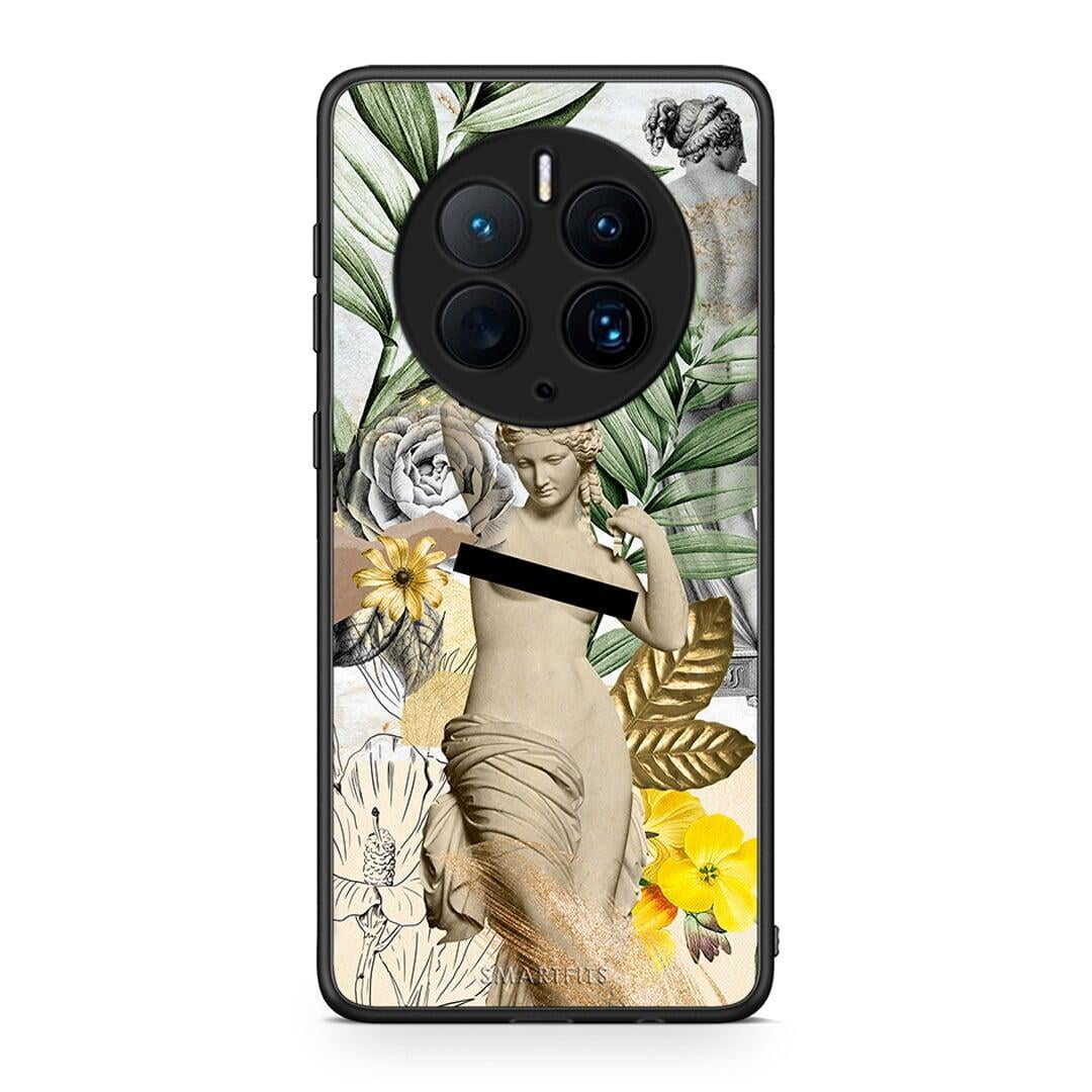 Θήκη Huawei Mate 50 Pro Woman Statue από τη Smartfits με σχέδιο στο πίσω μέρος και μαύρο περίβλημα | Huawei Mate 50 Pro Woman Statue Case with Colorful Back and Black Bezels