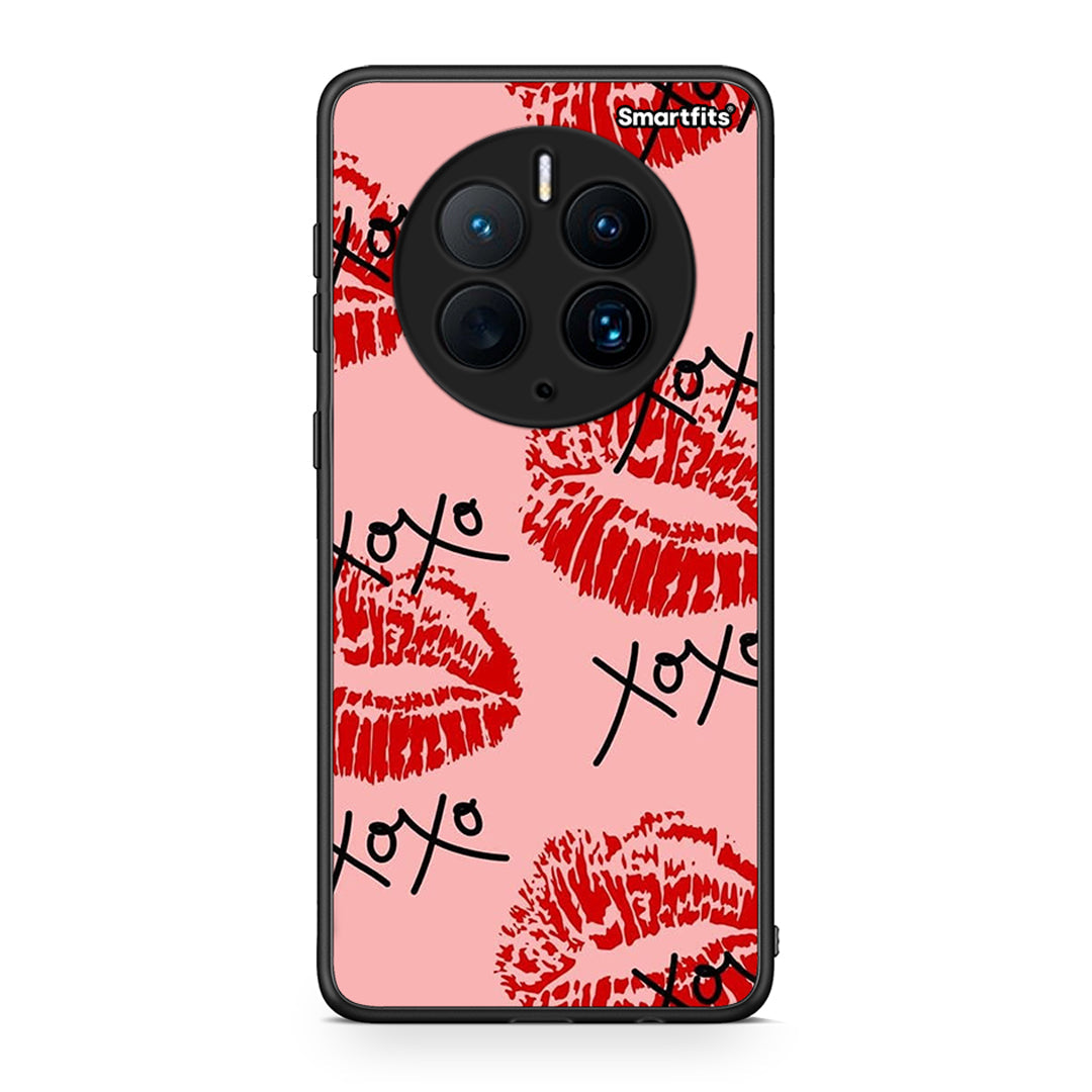 Θήκη Huawei Mate 50 Pro XOXO Lips από τη Smartfits με σχέδιο στο πίσω μέρος και μαύρο περίβλημα | Huawei Mate 50 Pro XOXO Lips Case with Colorful Back and Black Bezels