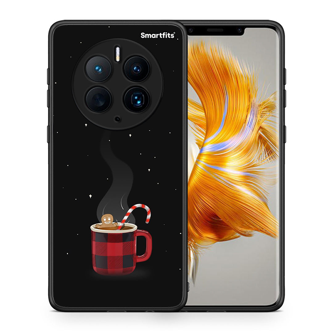 Θήκη Huawei Mate 50 Pro Xmas Bathing από τη Smartfits με σχέδιο στο πίσω μέρος και μαύρο περίβλημα | Huawei Mate 50 Pro Xmas Bathing Case with Colorful Back and Black Bezels