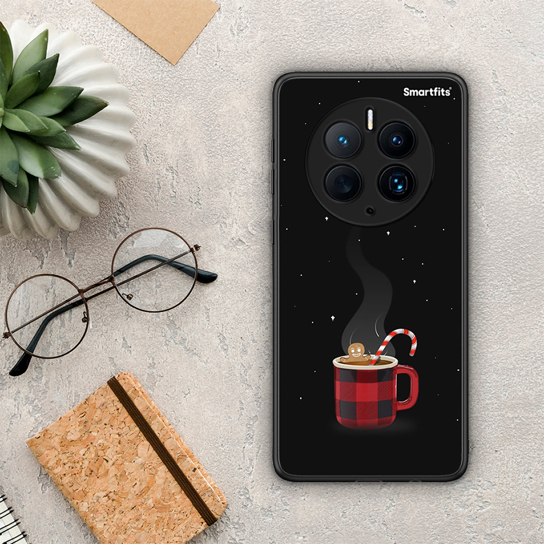 Θήκη Huawei Mate 50 Pro Xmas Bathing από τη Smartfits με σχέδιο στο πίσω μέρος και μαύρο περίβλημα | Huawei Mate 50 Pro Xmas Bathing Case with Colorful Back and Black Bezels