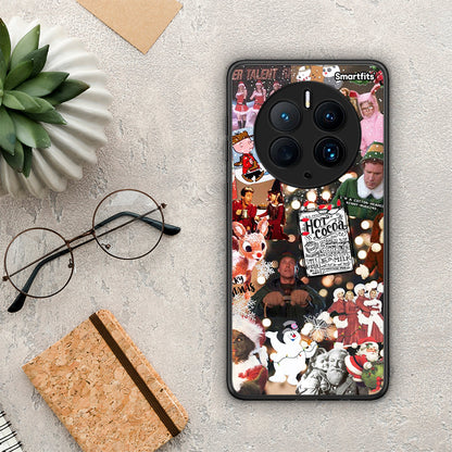 Θήκη Huawei Mate 50 Pro Xmas Movies από τη Smartfits με σχέδιο στο πίσω μέρος και μαύρο περίβλημα | Huawei Mate 50 Pro Xmas Movies Case with Colorful Back and Black Bezels