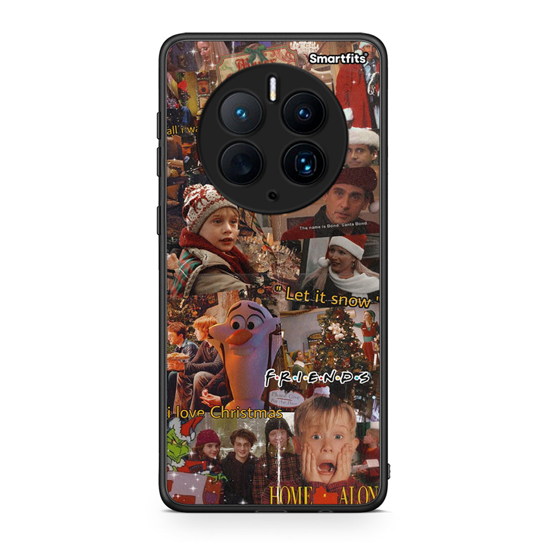 Θήκη Huawei Mate 50 Pro Xmas Wishes από τη Smartfits με σχέδιο στο πίσω μέρος και μαύρο περίβλημα | Huawei Mate 50 Pro Xmas Wishes Case with Colorful Back and Black Bezels